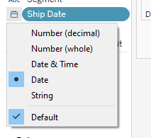 tableau field type menu